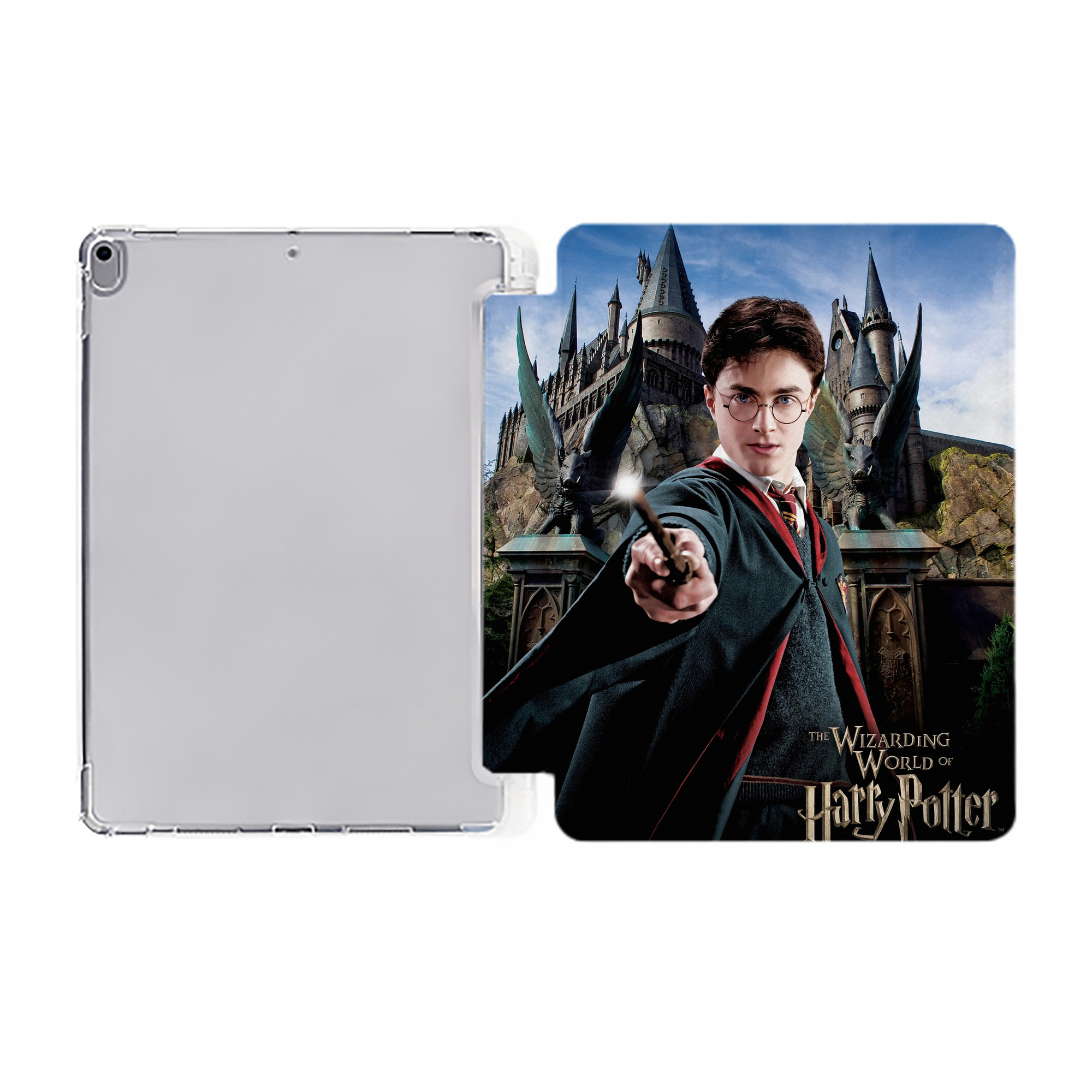 （画像用） Harry Potter ハリー・ポッターシリーズ IPad ケース ペン収納付き 三つ折りスタンド PUレザー×シリコン 対応機種9.5/10.5/10.9インチ